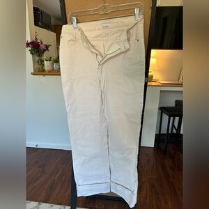 WeWoreWhat Women's Straight Leg Cream Jeans